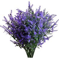 Artificial Lavender Topiary Tree With Ground Spike - Purple