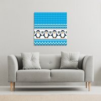New Year'S Gallery Christmas Canvas - Blue / 46cm
