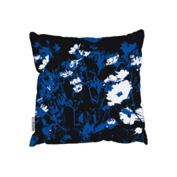 Field Of Flowers Outdoor Cushion - Blue / 60cm - thumbnail 2