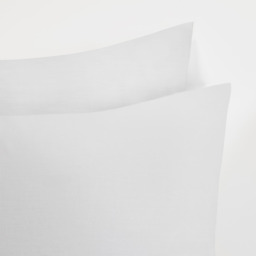 Pair Of Housewife Cotton Pillowcases - White - thumbnail 3