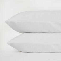 Pair Of Housewife Cotton Pillowcases - White - thumbnail 2
