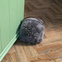 Sheepskin Doorstop - Grey