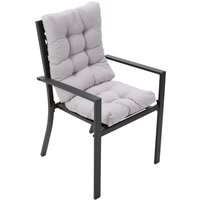2 Pcs Outdoor Lounge Chair Cushion Set - Grey - image 1