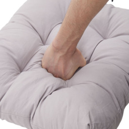 2 Pcs Outdoor Lounge Chair Cushion Set - Grey - thumbnail 4