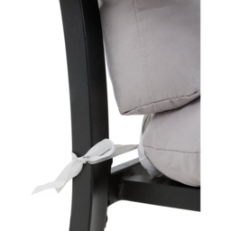 2 Pcs Outdoor Lounge Chair Cushion Set - Grey - thumbnail 3