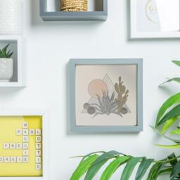 "8x8"" 3D Box Photo Frame - Grey / Plastic" - thumbnail 5