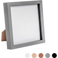 "8x8"" 3D Box Photo Frame - Grey / Plastic"