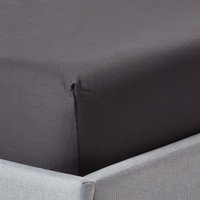 1000 Thread Count Egyptian Cotton Fitted Sheet - Dark Grey / Small Double