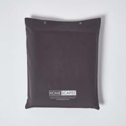 1000 Thread Count Egyptian Cotton Fitted Sheet - Dark Grey / Small Double - thumbnail 2