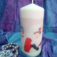 Pillar Candle Vintage Style - White / 6
