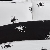 Black Spider Microfibre Duvet Set Double Multi - Multi - image 1