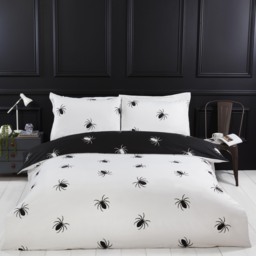Black Spider Microfibre Duvet Set Double Multi - Multi - thumbnail 2
