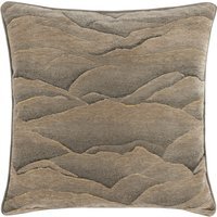 Stratus Jacquard  Cushion - Taupe / 80 Feather 20 Polyester