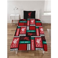 Liverpool Blocks Duvet Cover Set - Red