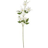 Set of 3 Pearl Clematis Artificial Flower Sprays - Cream
