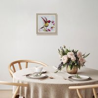 Floral Hummingbird Framed Art - Multicolour - image 1
