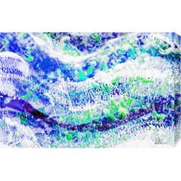 Countryside Blue Wilderness Graphic Art on Canvas - Blue / 46cm - thumbnail 2