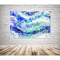 Countryside Blue Wilderness Graphic Art on Canvas - Blue / 46cm - thumbnail 1