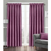 Semi Pattern Dimout Curtain Pair - Mauve / 90cm - image 1
