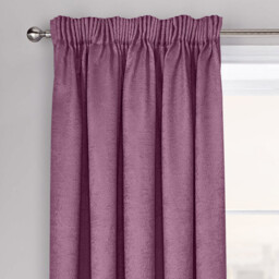 Semi Pattern Dimout Curtain Pair - Mauve / 90cm - thumbnail 3