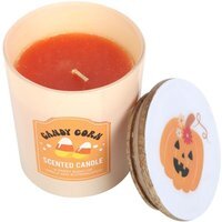Candy Corn Vanilla Butterscotch Candle Autumn Scented Home Decor - Peach