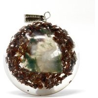 Orgonite Power Pendant with Gemstones Copper for Spiritual, Healing - Multi