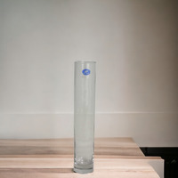 Glass Cylinder Slim Bud Vase (30cm) - Clear - image 1