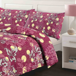 Amelia Duvet Cover Set - Red / Super King - thumbnail 3