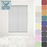 Made to Measure Straight Edge Roller Blind - Light Grey / 10 - 120 cm - thumbnail 1