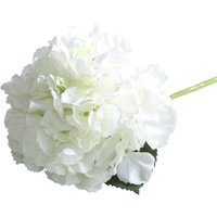 Artificial Silk Hydrangea Short Stem Pick 42 cm - Cream