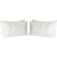 Rectangle Velvet Cushions - 60cm x 40cm - Pack of 4 - Cream