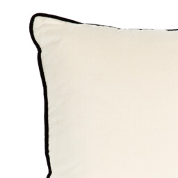 Henley Velvet Cushion - Natural - thumbnail 3