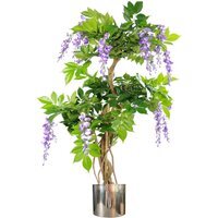 Artificial Purple Wisteria Tree - Purple Silver / 50cm