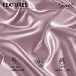 Luxury Silk Oxford Pillowcase - Blush - thumbnail 2