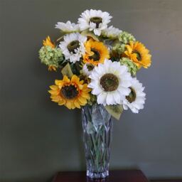 Premium Luxury Glass Vase - White / 17cm / 35cm - thumbnail 2