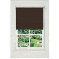 Plain Straight Edge Daylight Roller Blind (165cm Drop) - Cocoa / 125cm