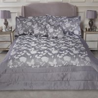 Butterfly Meadow Bedspread Set - Silver