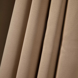 Plain Blackout Thermal Eyelet Curtains  - Beige / 228cm / 38cm - thumbnail 4