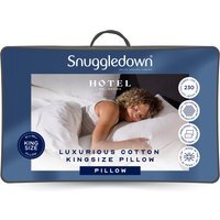 Hotel Luxury Cotton Quilted Kingsize Pillow - White / 2