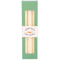 Set of 3 Carrot Patch Daisy Taper Candles - Neutral - thumbnail 3