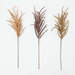 Homescapes Artificial Autumn Heather Set of 3 Multi-Coloured, 82 cm Tall - Orange Brown - thumbnail 4