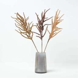 Homescapes Artificial Autumn Heather Set of 3 Multi-Coloured, 82 cm Tall - Orange Brown - thumbnail 5