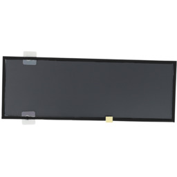 Rectangular Metal Frame Door Mirror - Black / 118cm - thumbnail 4