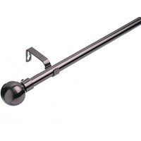 19 mm Extendable Metal Curtain Poles - Black Nickel / 120cm - thumbnail 1