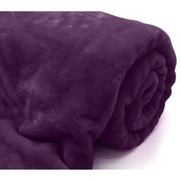 Mink Blanket - Aubergine / 240cm - thumbnail 3