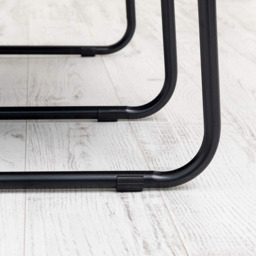 Freestanding 4-Shelf Coat Rack with Hanging Rail - Black - thumbnail 5
