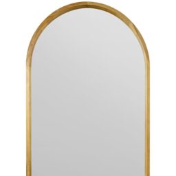 MirrorOutlet The Naturalis Solid Oak Framed Arched Leaner Wall Mirror - Oak / 90cm - thumbnail 3