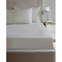 180 Thread Count Microfibre Fitted Sheet - Silver / Single