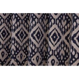 Marrakech Navy Eyelet Curtains - Blue / 168cm / 137cm - thumbnail 3