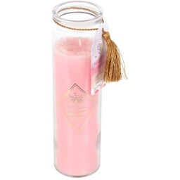 Mystic Jar Tube Candle with Rose Quartz Crystals - Mystical Rose - thumbnail 2